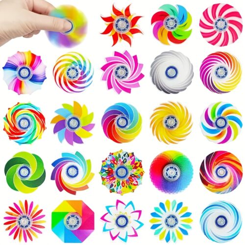 Acrylic Fidget Spinners Set for Kids & Teens (6–30PCS)