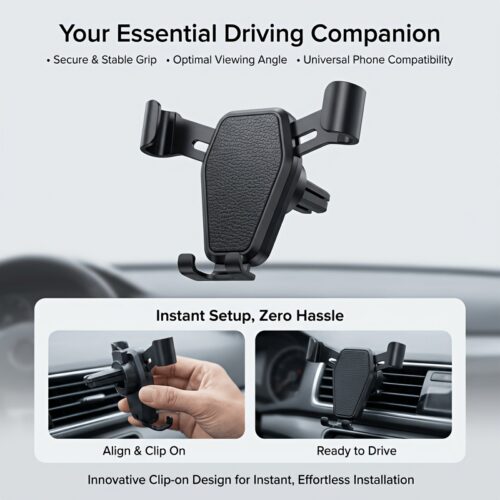 Car Air Vent Phone Holder Anti Shake Navigation Mount