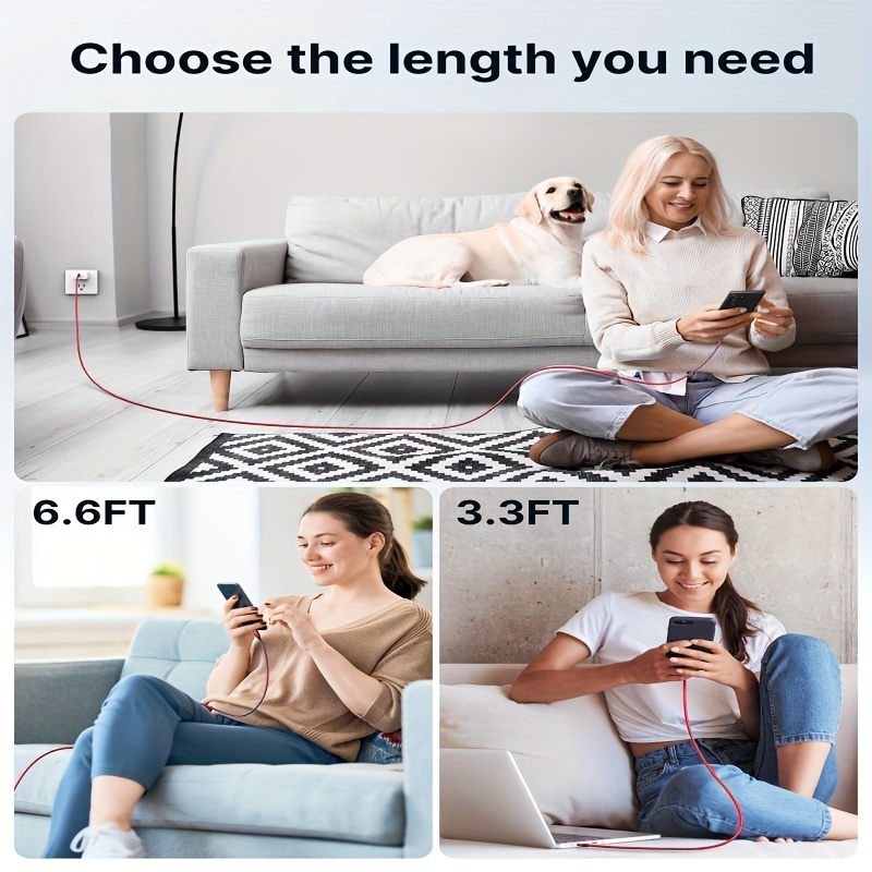 USB C to USB C Fast Charging Cable High Speed Data