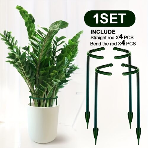 Plastic Plant Support Frame Semi Circle Climbing Trellis Set