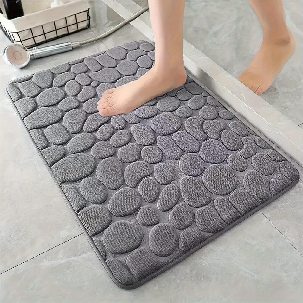 1pc Memory Foam Bath Mat Non Slip Plush Bathroom Rug