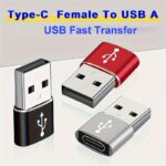 USB C Female to USB A Male Adapter Fast Charging Converter
