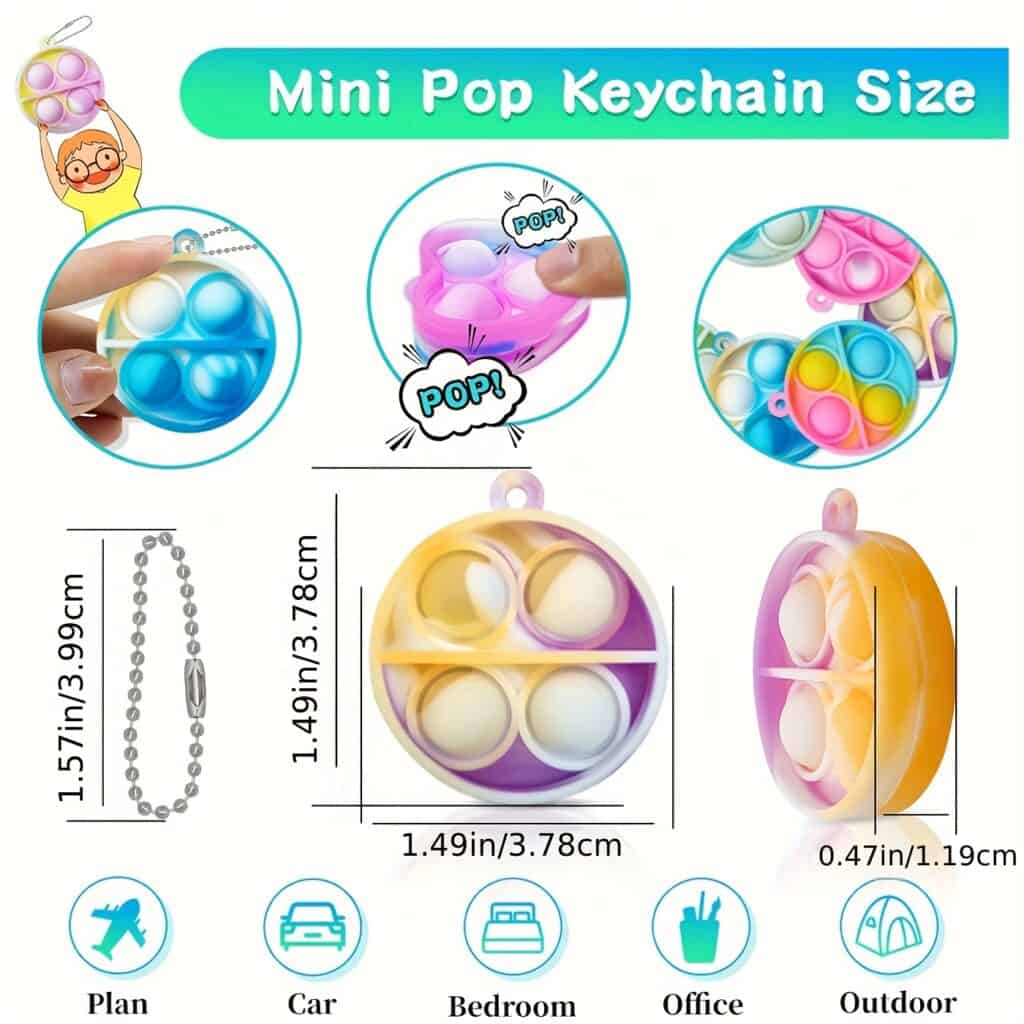 30PCS Fidget Toy Set Party Favors Pop Bubble Toys