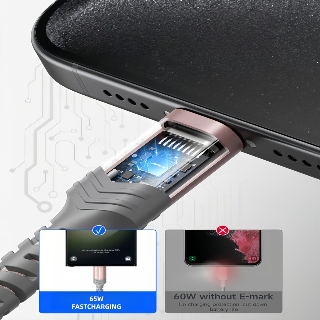 USB C to USB C Fast Charging Cable High Speed Data