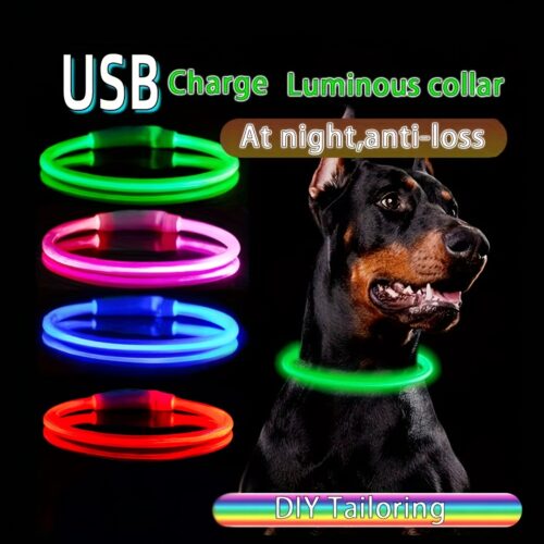USB Rechargeable Luminous Collar for Dogs