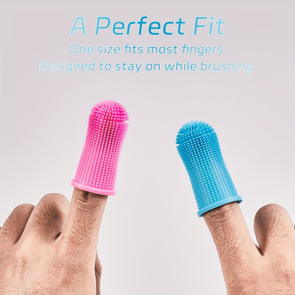 Dog Pet Finger Toothbrush Teeth Cleaning