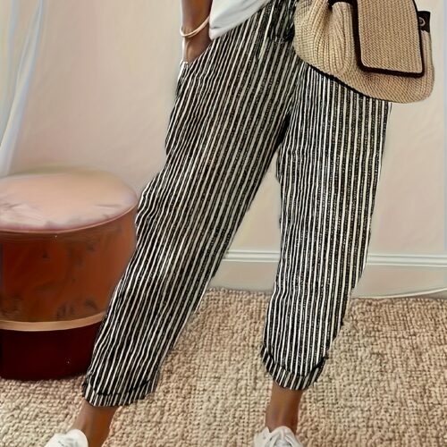 Women’s Striped Wide-Leg