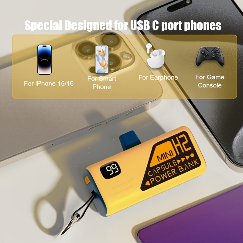 BYGP 5000Mah Mini Portable Charger