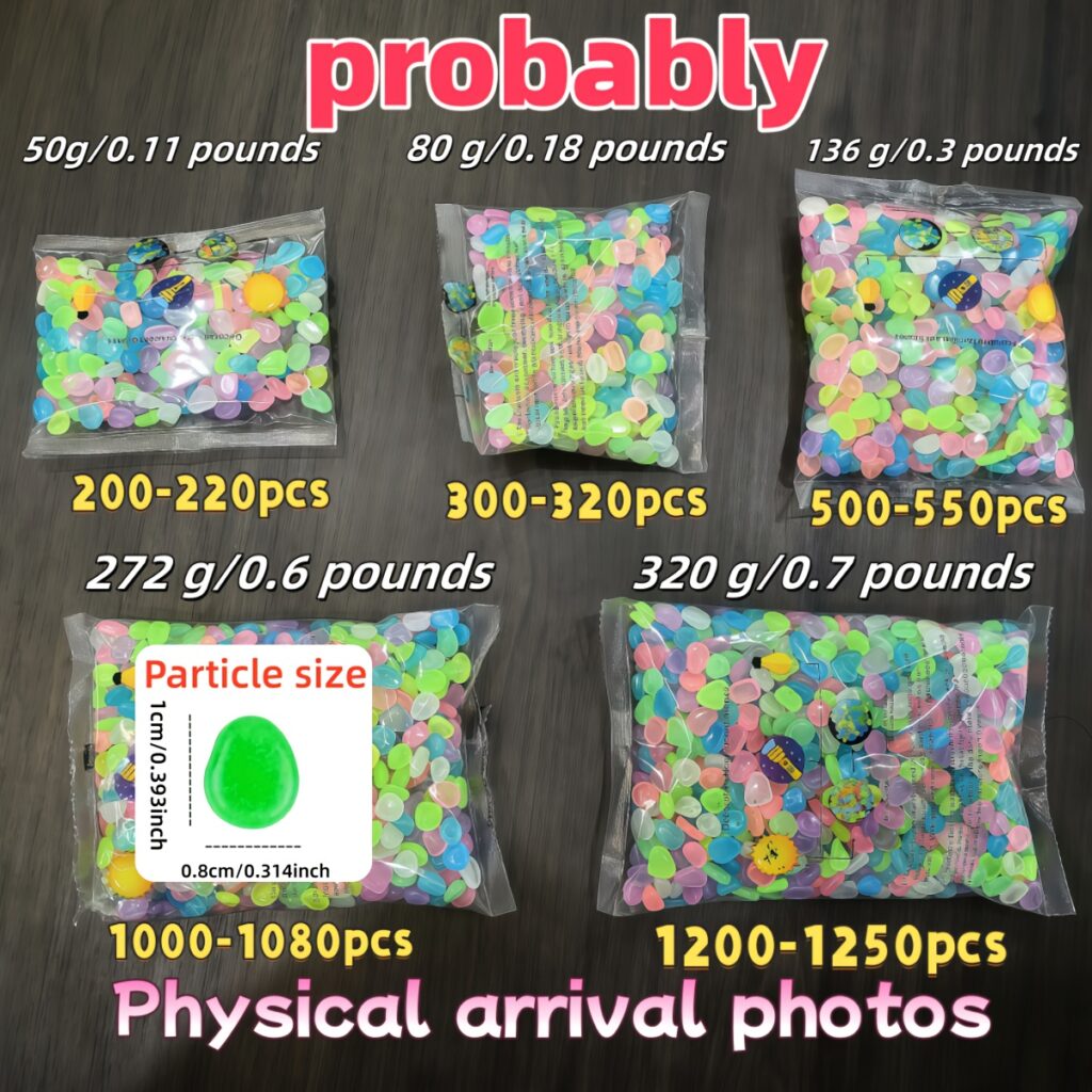 1600pcs Decorative Garden Pebbles Colored Stones