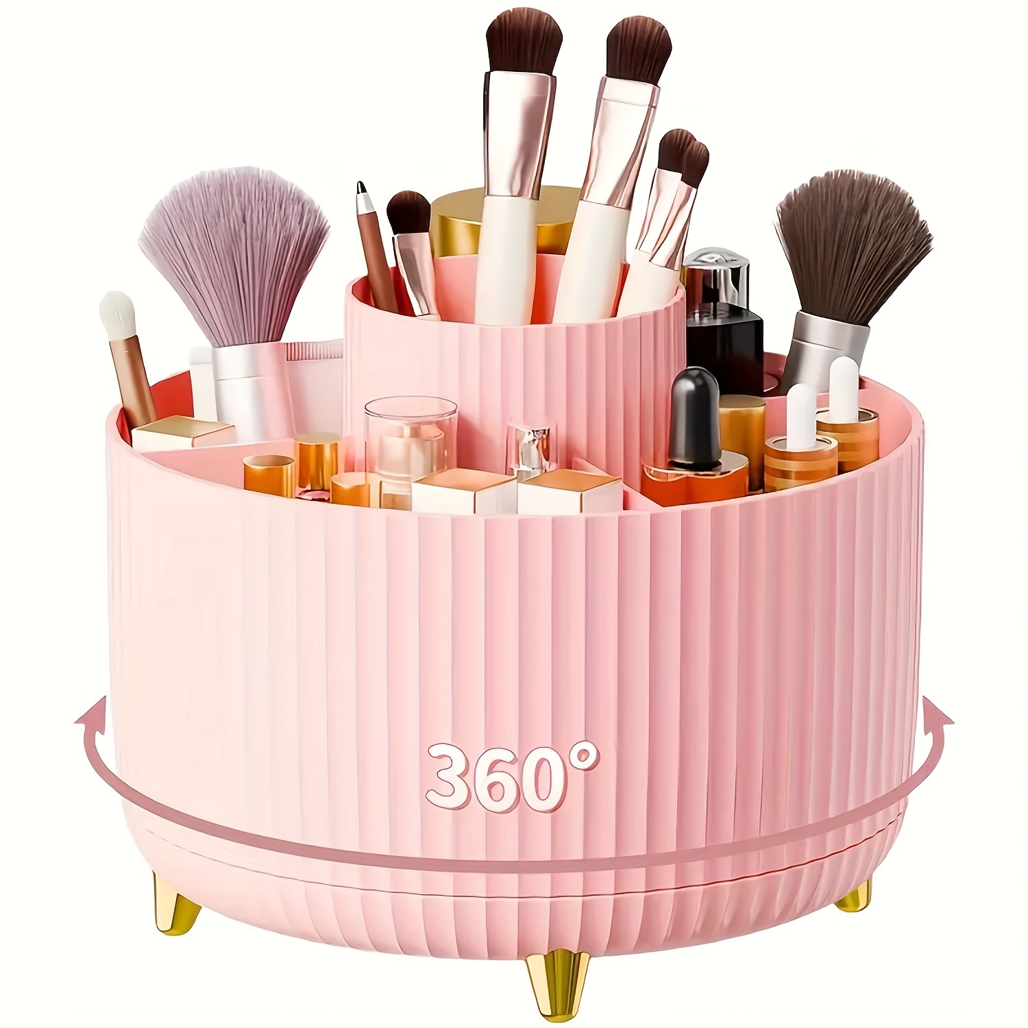 360° Rotating Makeup Organizer Cosmetic Storage Holder 1pc
