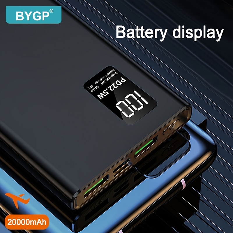 BYGP Fast Charging Power Bank 10000/20000mAh with LED Display