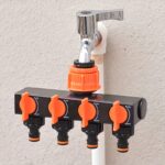 4 Way Garden Hose Splitter with Independent Valves