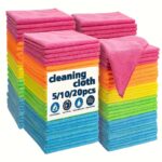 Microfiber Cleaning Cloths Multipurpose Absorbent Towel Set 5/10/20 pcs