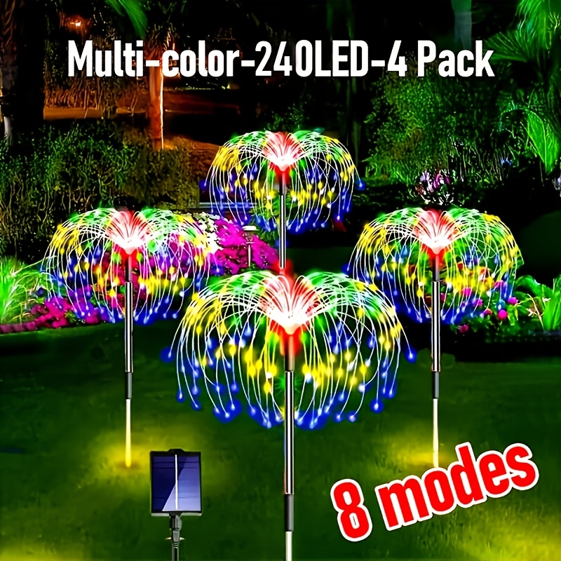 Solar Fireworks Lights 480 LED Outdoor Garden Decor