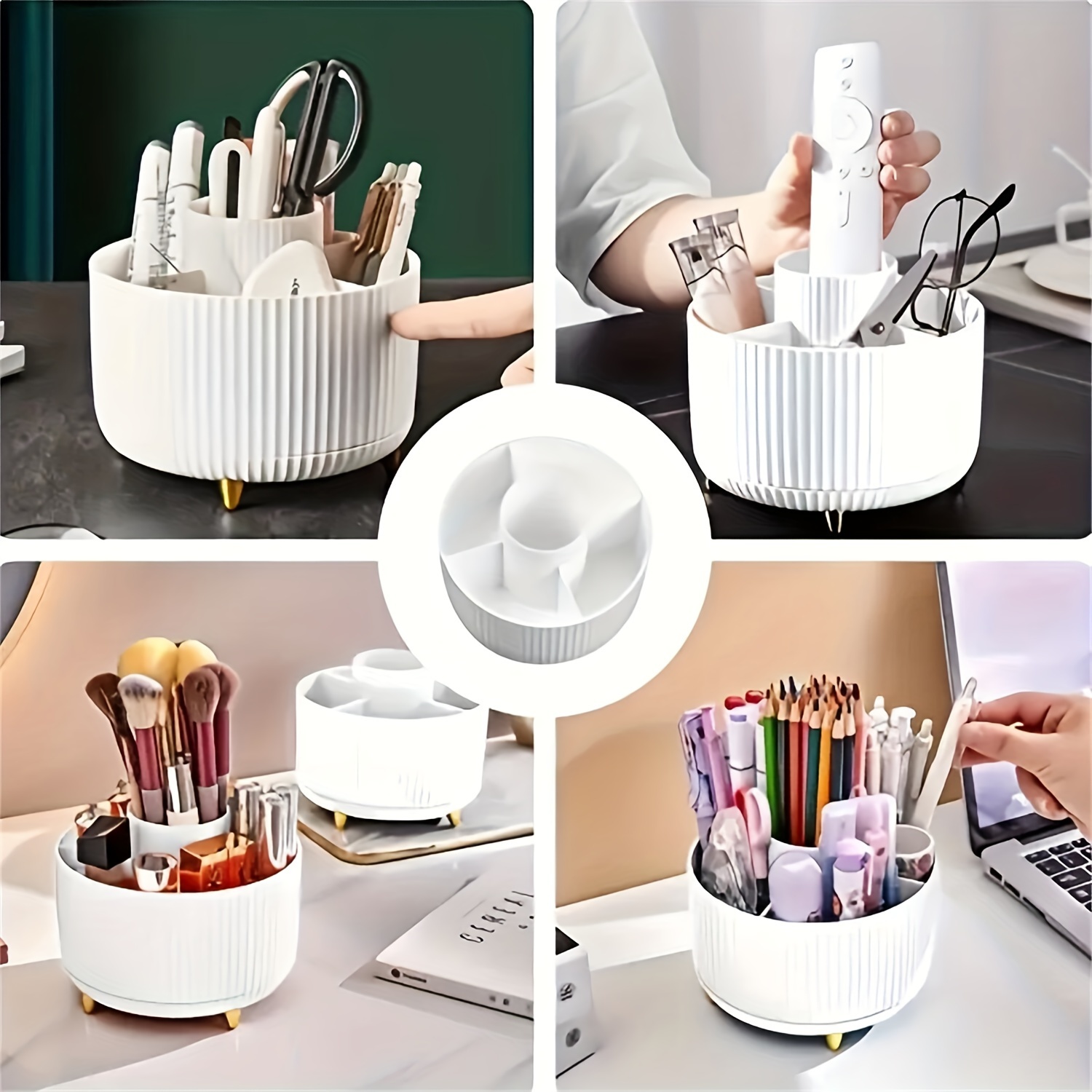 360° Rotating Makeup Organizer Cosmetic Storage Holder 1pc