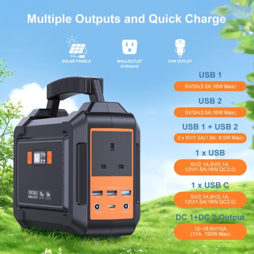 Portable Power Station – 97.68Wh Battery with 100W