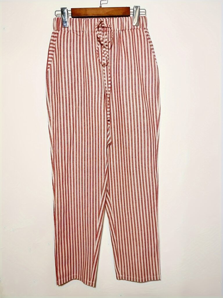 Women's Striped Wide-Leg