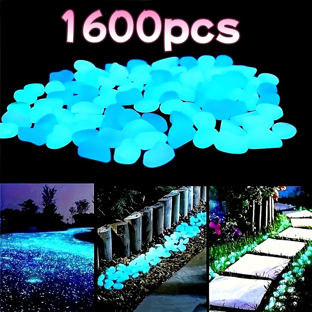 1600pcs Decorative Garden Pebbles Colored Stones