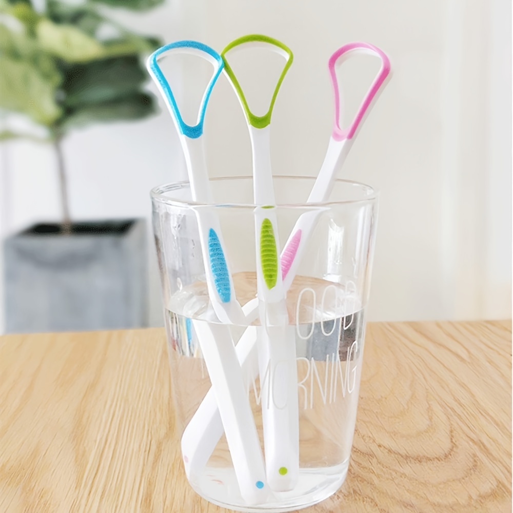 Tongue Scraper Set with Case Oral Care Cleaner