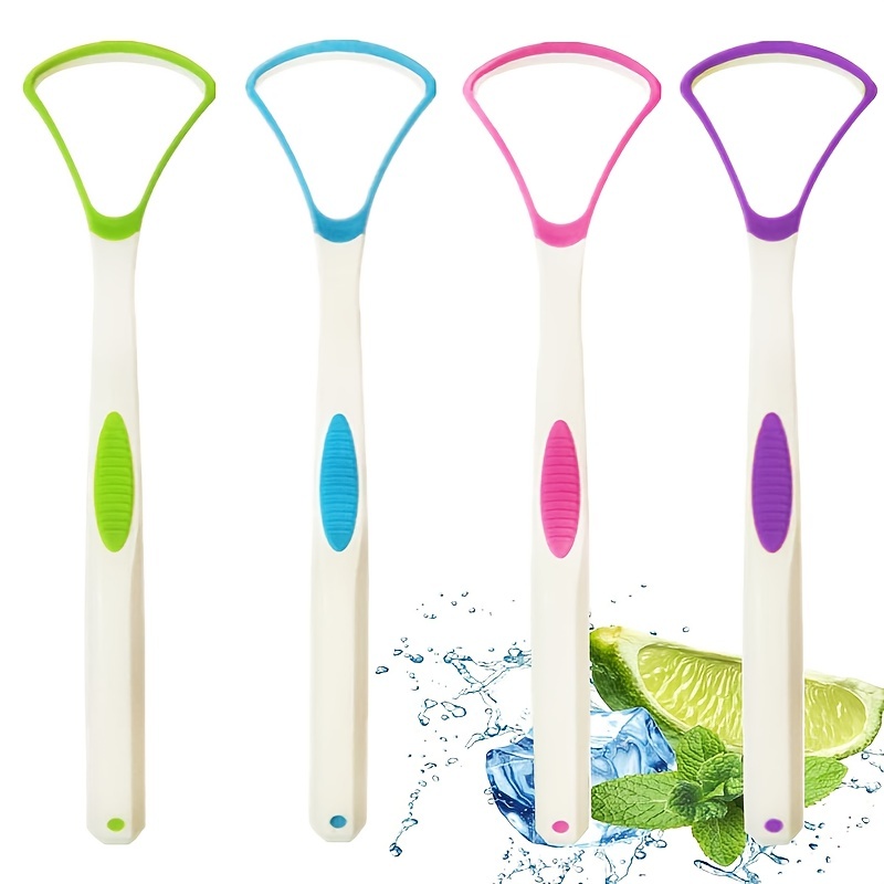 Tongue Scraper Set with Case Oral Care Cleaner
