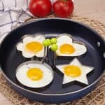 Stainless Steel Egg Ring Molds Set Fried Egg Shape 1/4 pcs