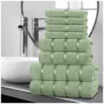 8 Piece Egyptian Cotton Towel Set Soft Towels
