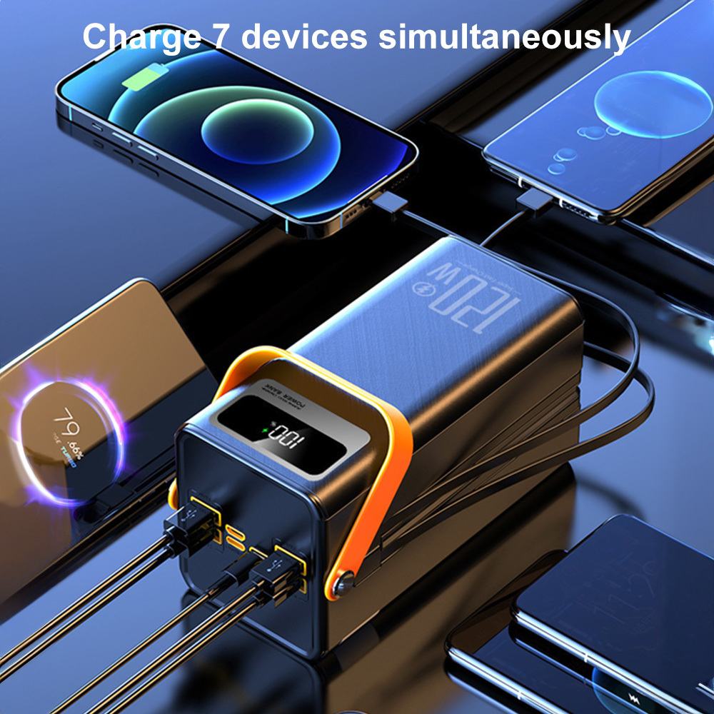 50000mAh Power Bank 120W Fast Charging Laptop Portable Charger