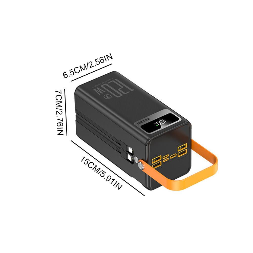 50000mAh Power Bank 120W Fast Charging Laptop Portable Charger