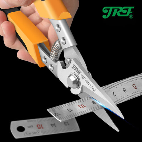 Heavy-Duty Industrial Shears – Professional Scissors & Shears for Cutting Metal Sheets, PVC Pipes, and Tin with Stainless Steel Blades and Ergonomic Handles for Comfortable Grip