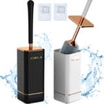 Toilet Brush and Holder Set Long Handle Bathroom
