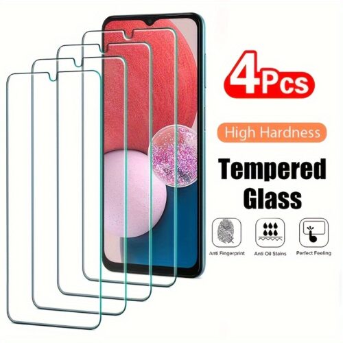 4PCS for Samsung A03/A03S/A13 5G/A23/A33/A53/A73/A04/A04S/A04E/A14/A24 4G/A34/A54/A32/A22/A52/A51/A72/A71/A71S 9H protective film Glass smartphone phone screen protector tempered glass