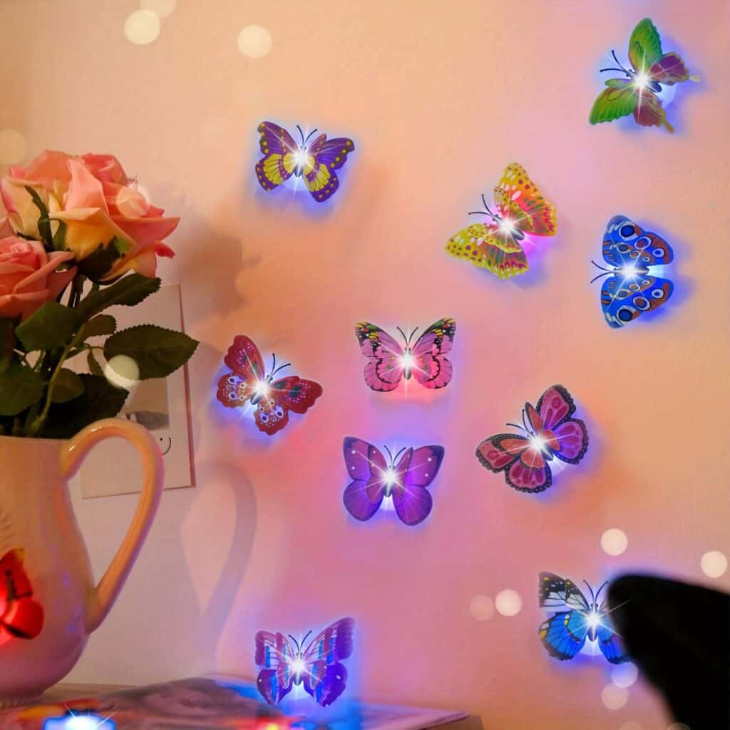 Glow in The Dark 3D Butterfly Wall Stickers Decor