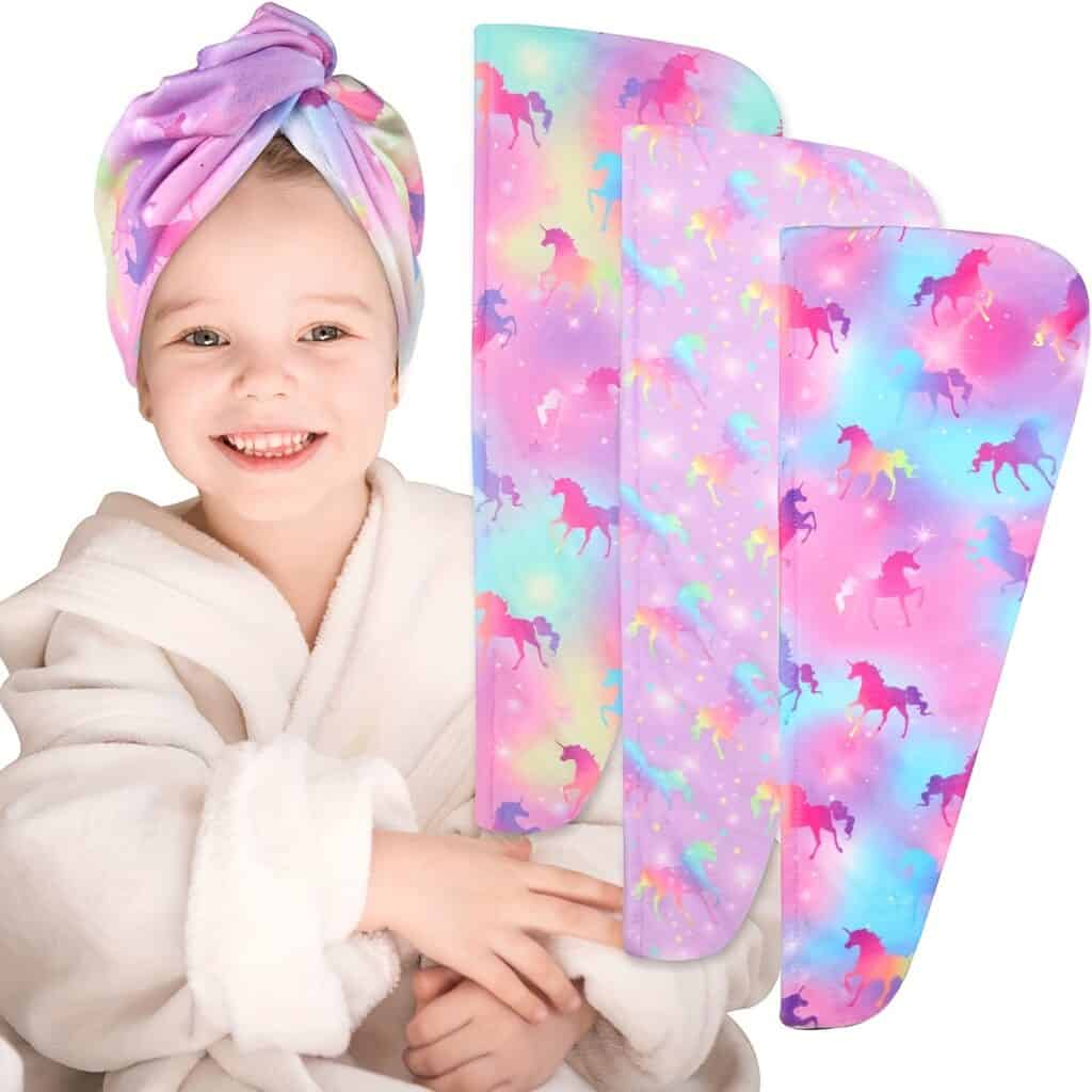 Quick Dry Microfiber Hair Towel Wrap Cartoon Cap