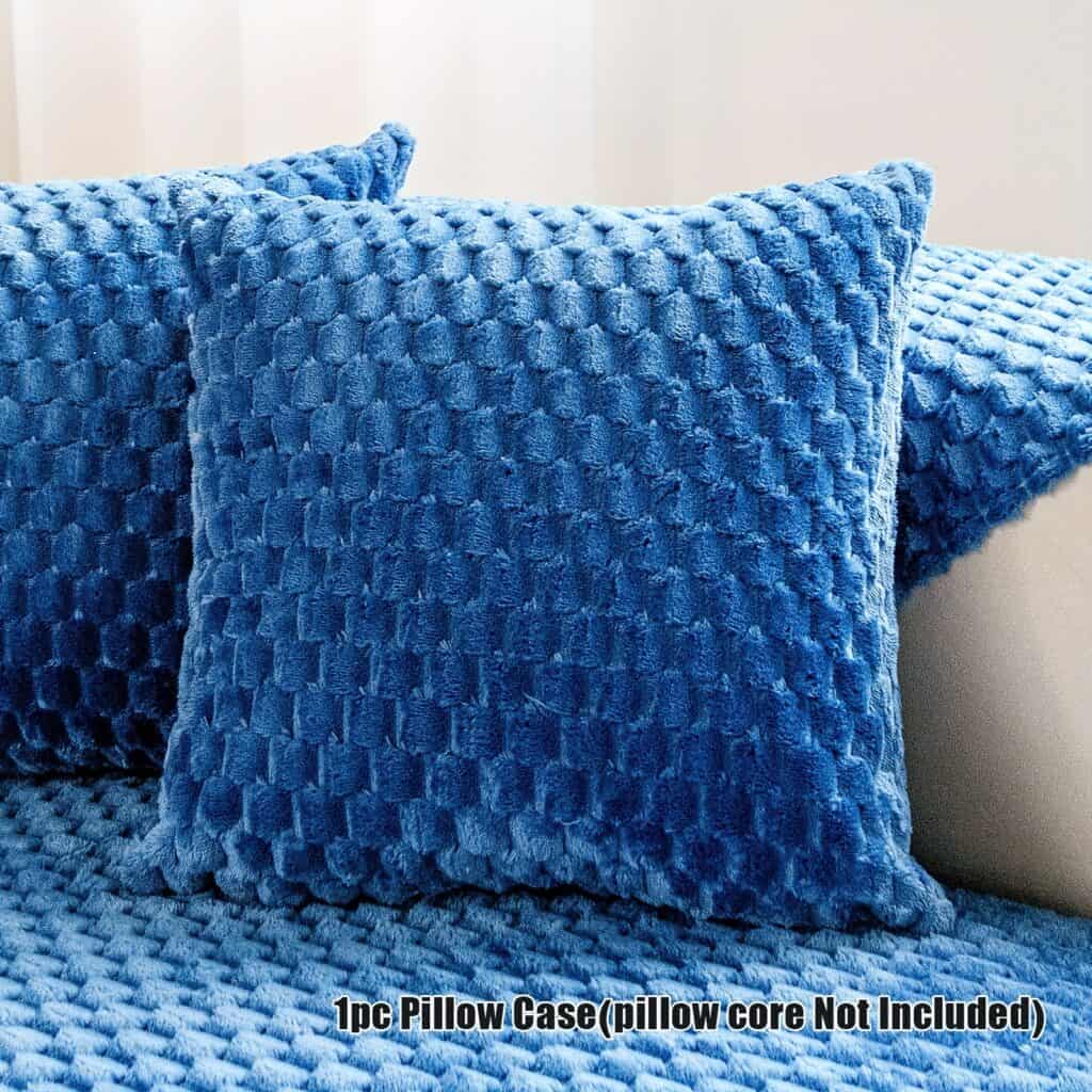 Honeycomb Velvet Sofa Cushion Non Slip Pet Friendly