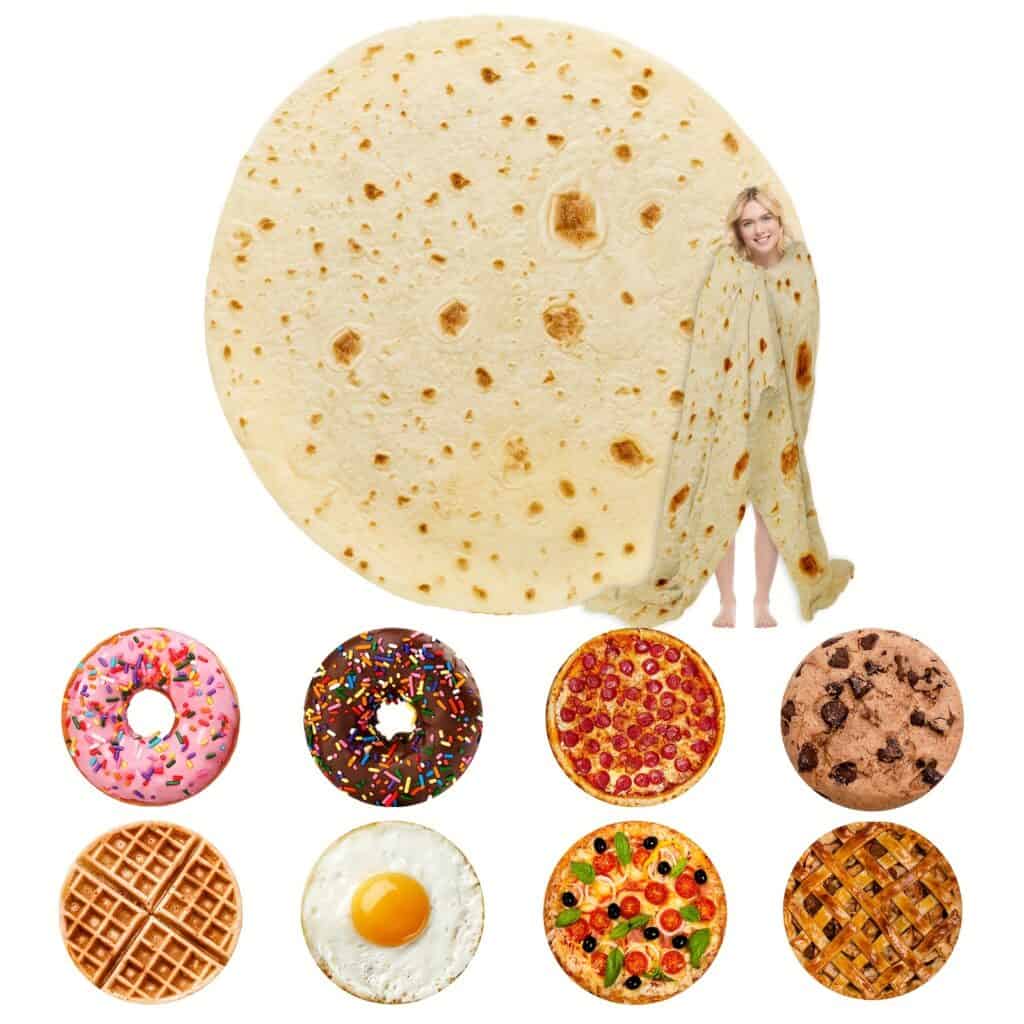 Food Design Fleece Blanket Cozy Novelty Throw