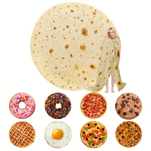 1pc of a Fun And Cozy Food Blanket Series (Available in 9 Different Styles)
