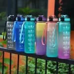 32oz Sports Water Bottle with Straw Gradient Design