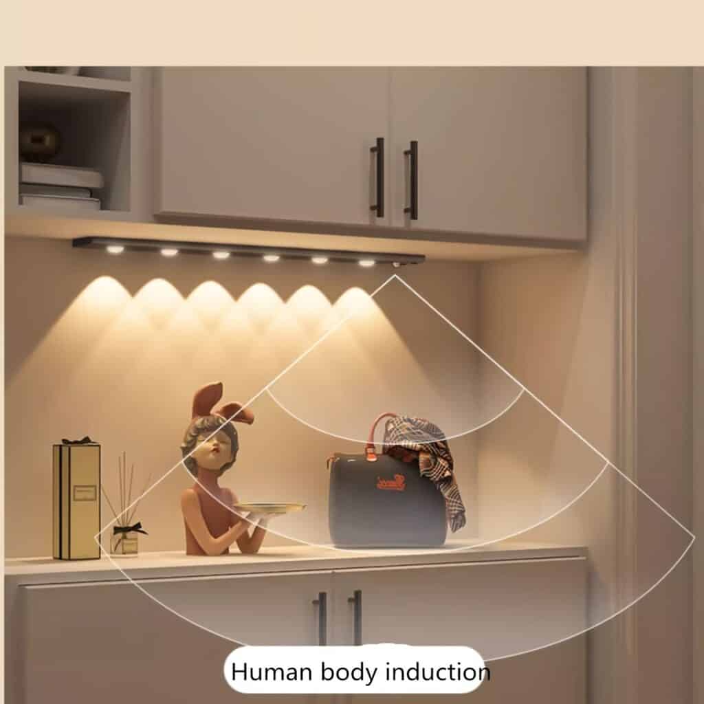 LED Motion Sensor Strip Light Rechargeable Magnetic