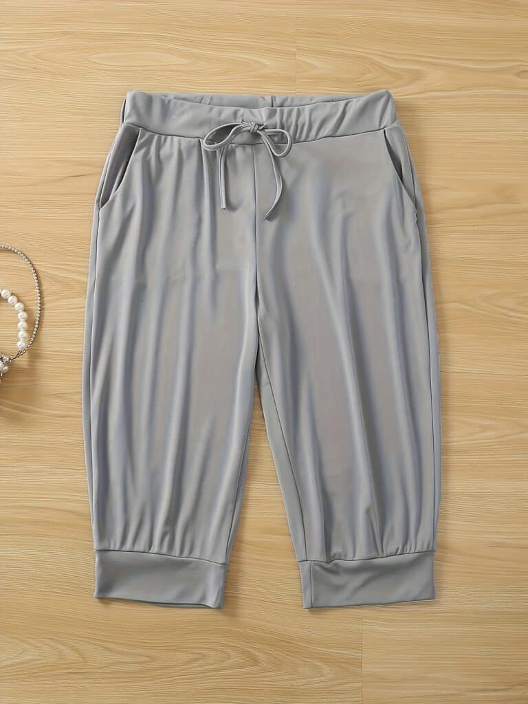 Women’s Plus Size 7/8 Casual Pants Loose Fit