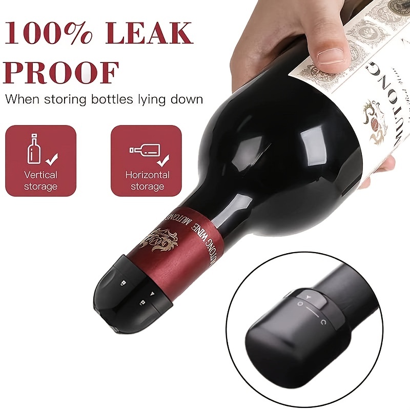 Reusable Vacuum Wine Stopper for Champagne Bottles