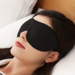 3D Blackout Sleep Eye Mask Ergonomic Contoured Soft Mask