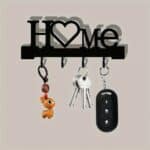Wall Mounted Key Holder Love Shape No Drill Rack