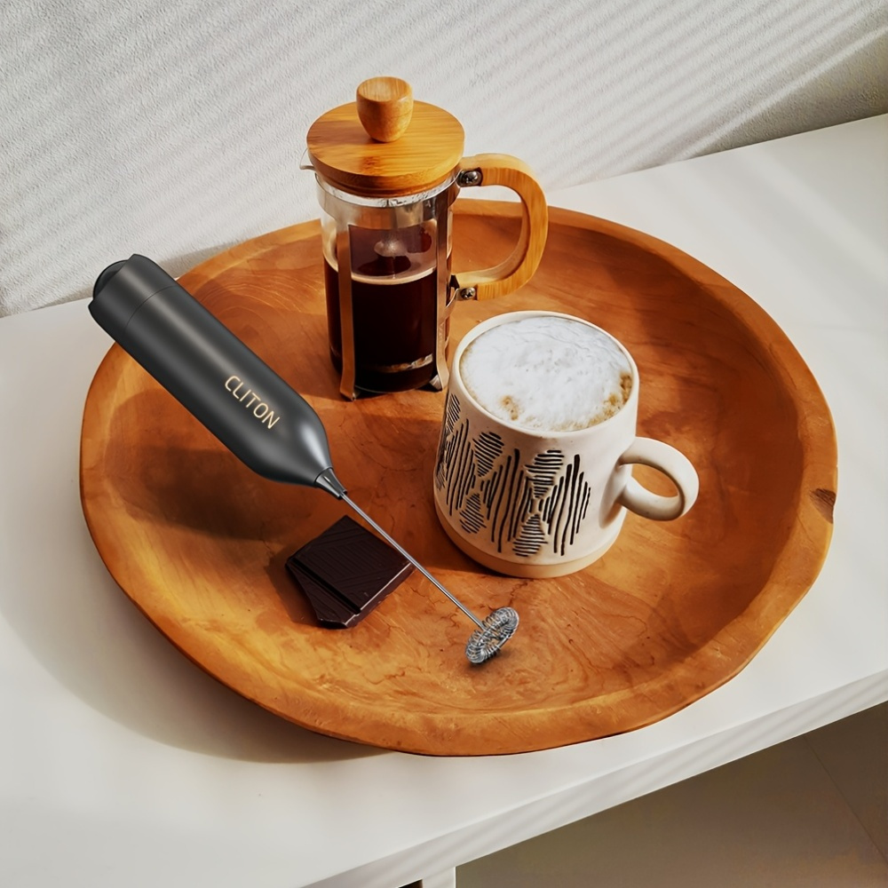 Electric Milk Frother Handheld Coffee Foam Maker