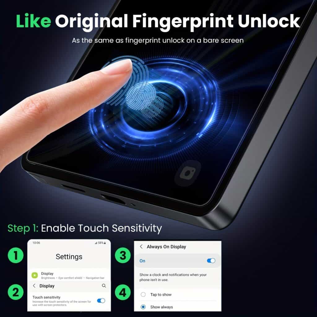 Samsung Privacy Tempered Glass Screen Protector 3 Pack