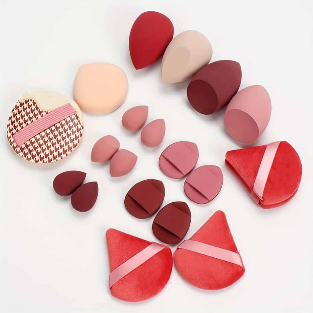 20pcs Makeup Sponge Set Beauty Blender Puffs Kit