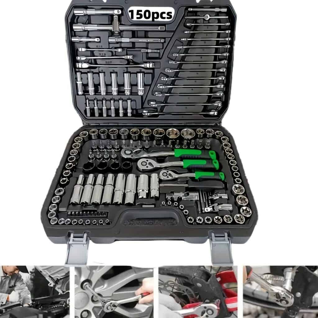 Automotive Tool Kit Set Sockets Wrenches Ratchet Box 46 or150 Pcs
