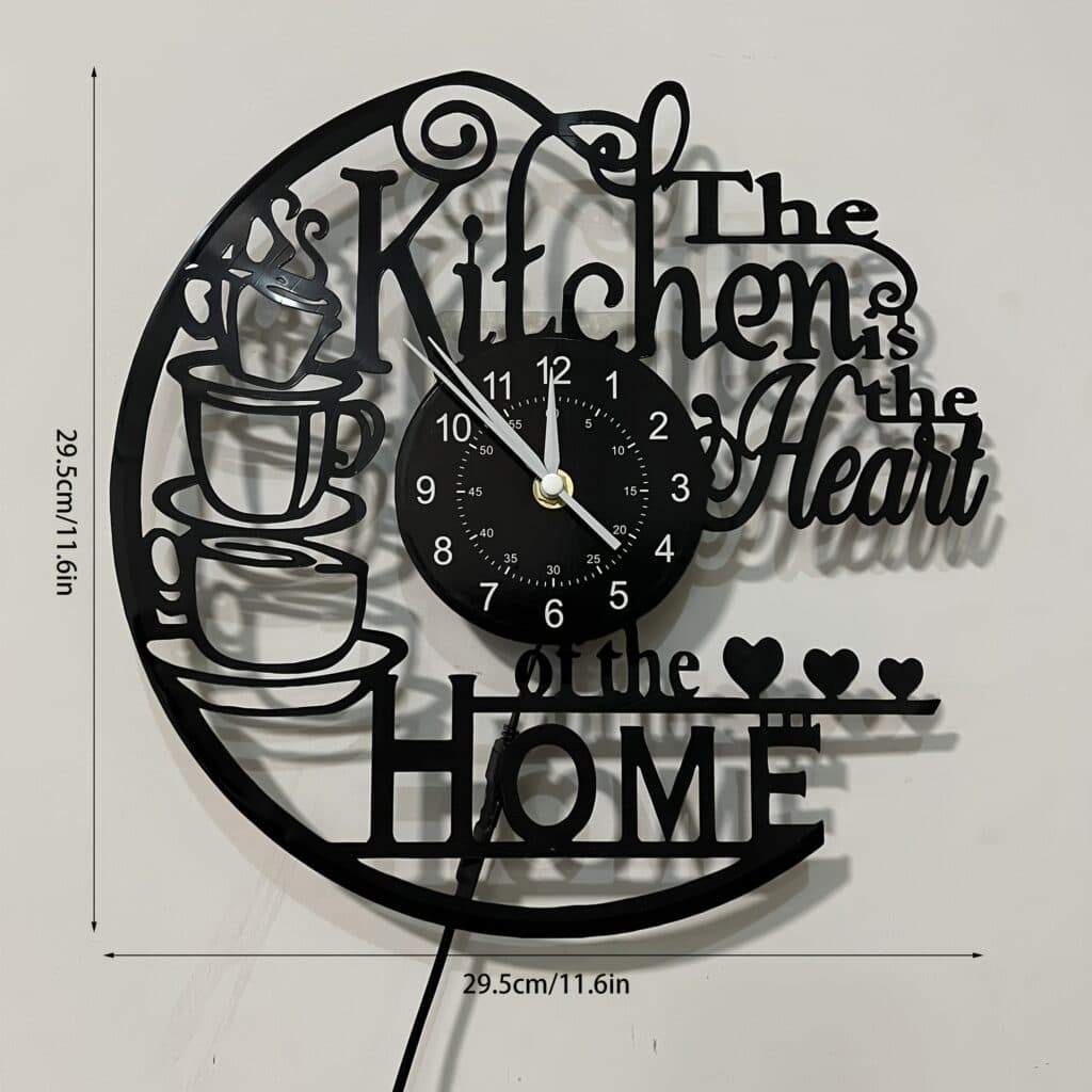 Vinyl Record Wall Clock Silent Decorative Clock