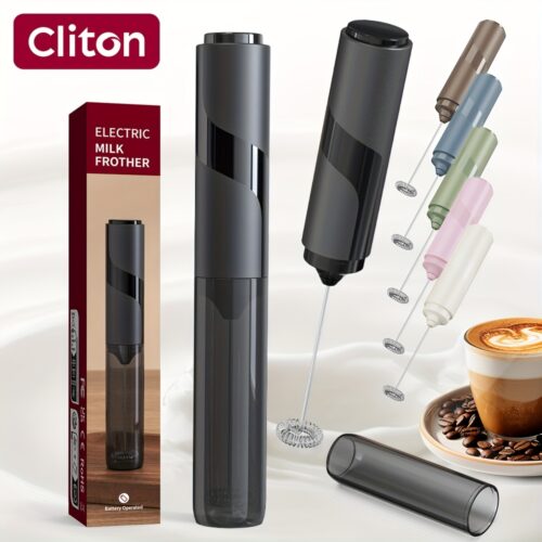 Electric Milk Frother with Storage Sleeve – Handheld Electric Milk Frother – Battery Powered (Battery Not Included) – Durable And Easy to Store – Suitable for Cappuccinos, Latte, Hot Coffee, Christmas Gifts