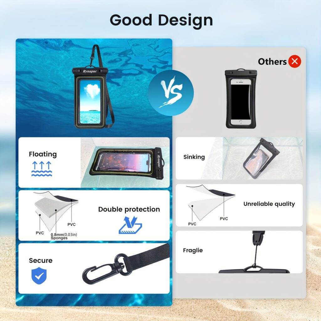Waterproof Floating Phone Pouch with Lanyard Universal Case