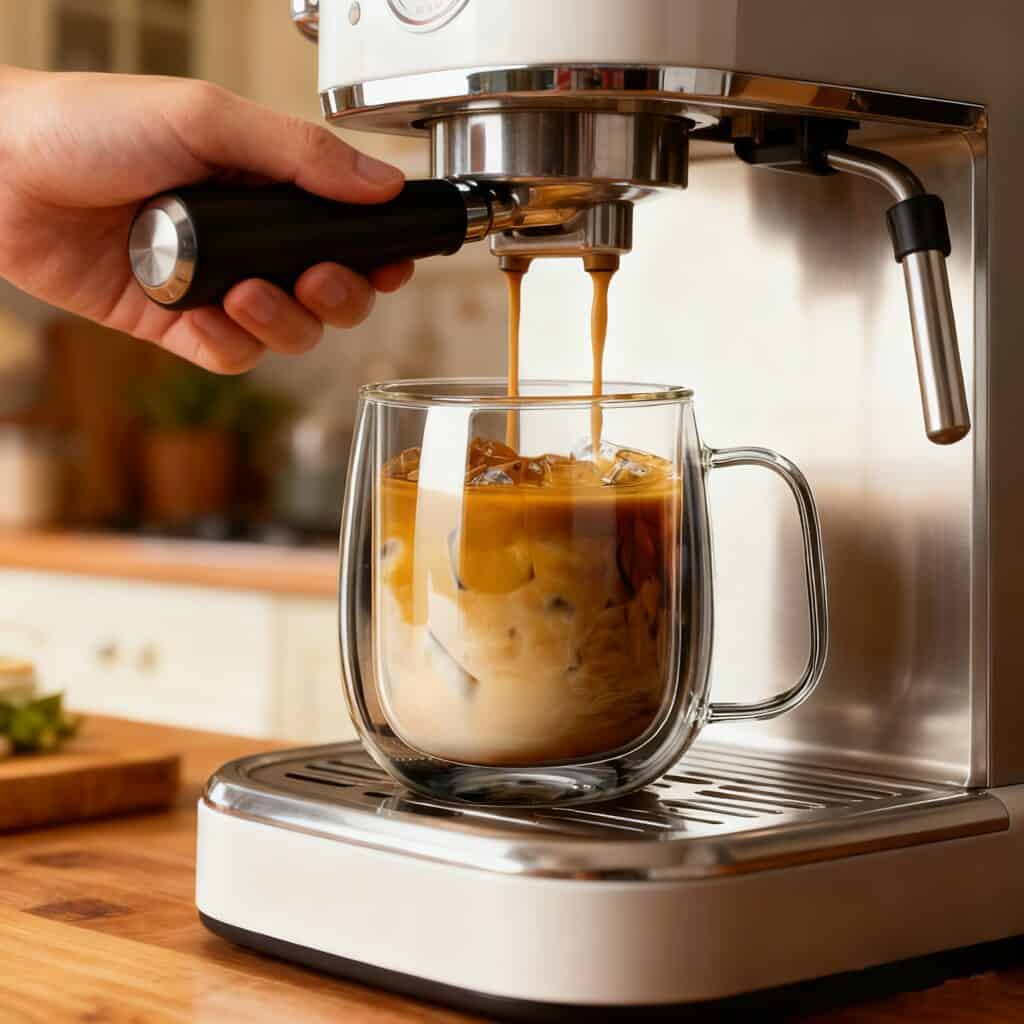 Double Wall Glass Mug Heat Resistant Coffee Tea Cup
